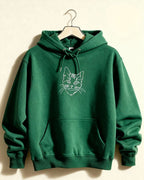 Haftowany One-Line Bluza z Kapturem