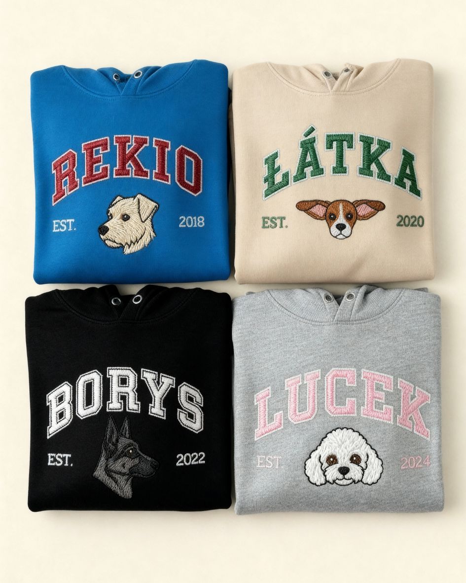 Haftowany University Hoodie