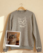 Haftowany One-Line Bluza