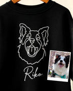 Haftowany One-Line Bluza