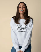 Haftowany One-Line Bluza