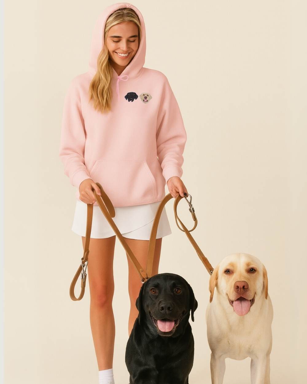 Hoodie z haftowanym portretem zwierzaka