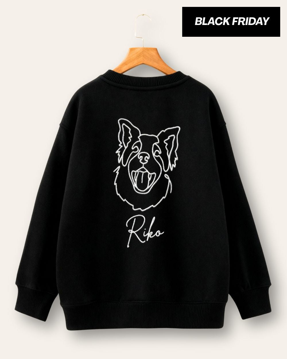 Haftowany One-Line Bluza