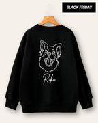 Haftowany One-Line Bluza