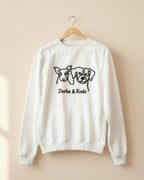 Haftowany One-Line Bluza