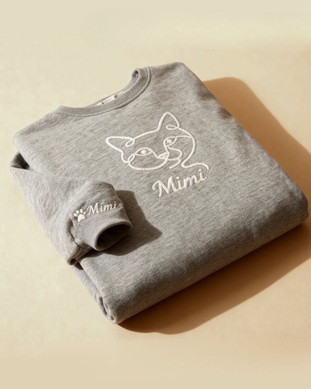 Haftowany One-Line Bluza